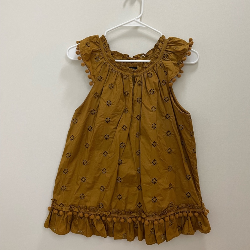 J. Crew Mustard Top
